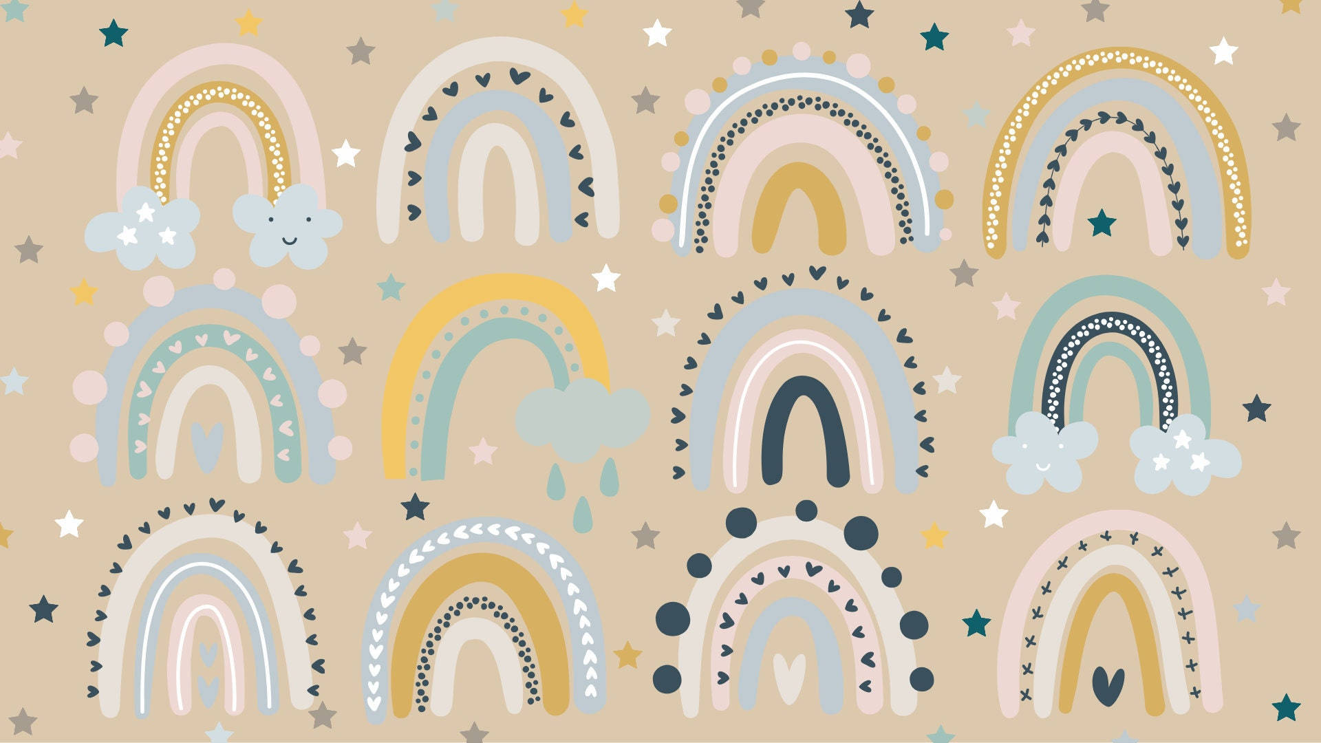 Boho Rainbow Wallpaper