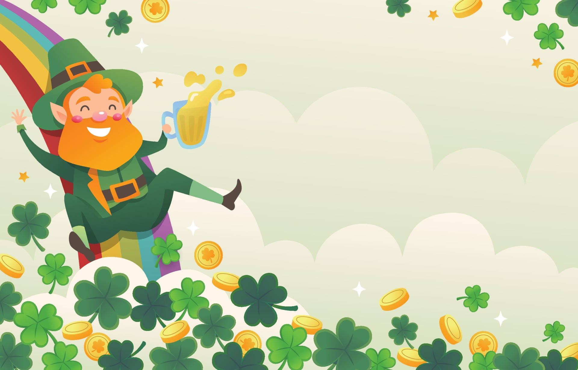 Cartoon Leprechaun Wallpaper