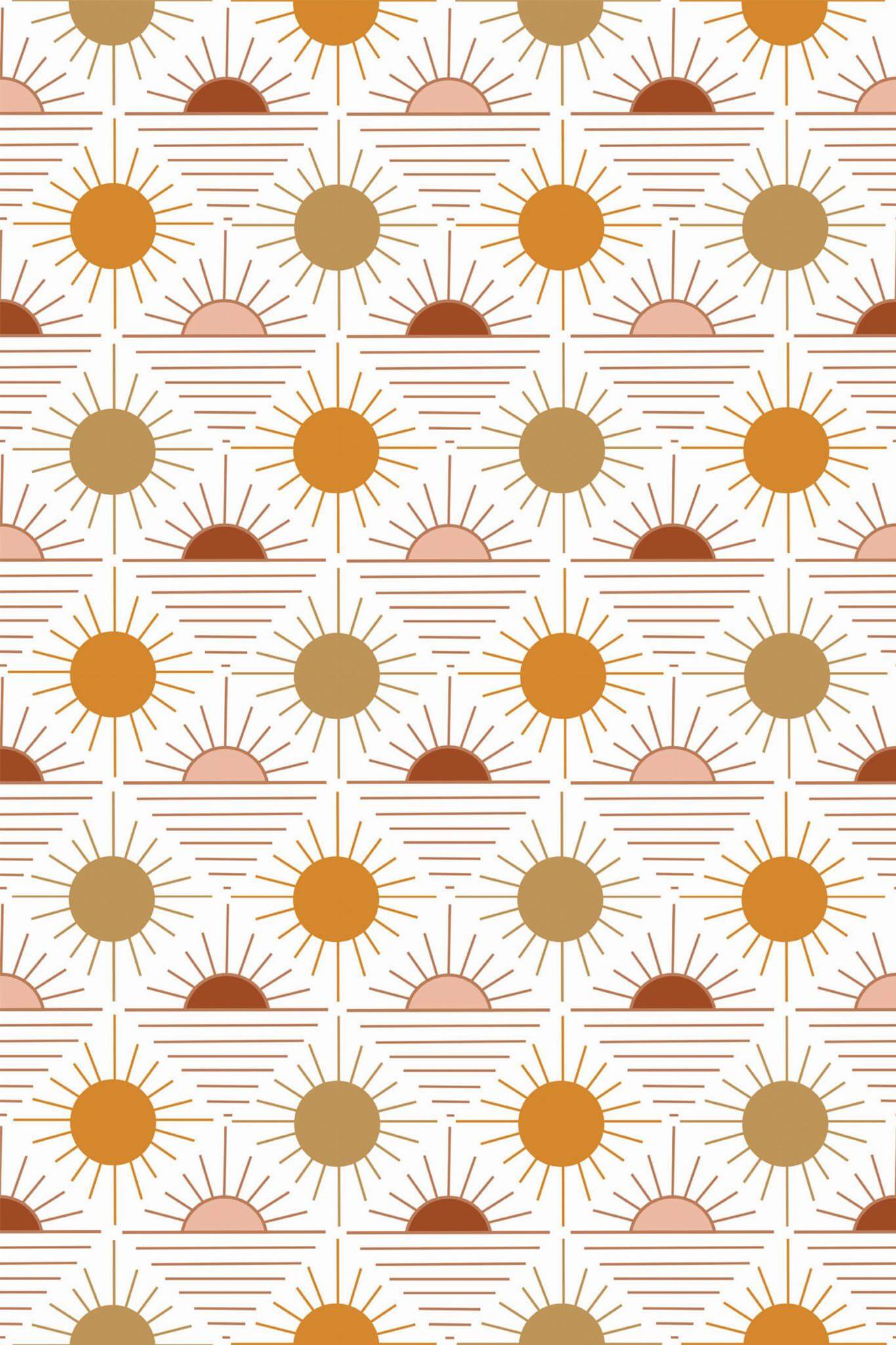 Boho Sun Peel and Stick Wallpaper