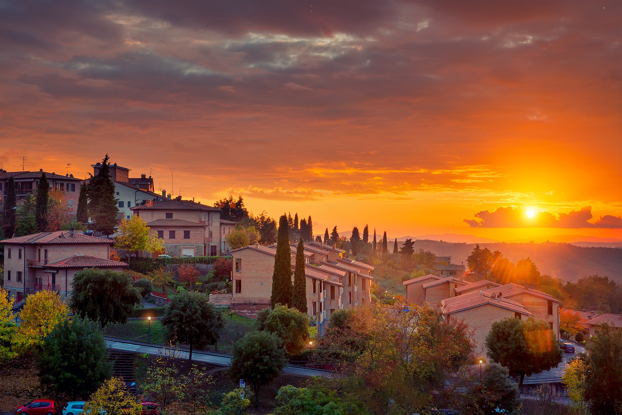 Mobile wallpaper: Sunset, Italy, House