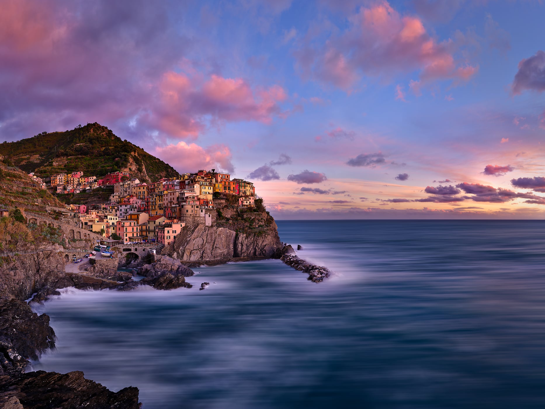 Mediterranean coastline photo