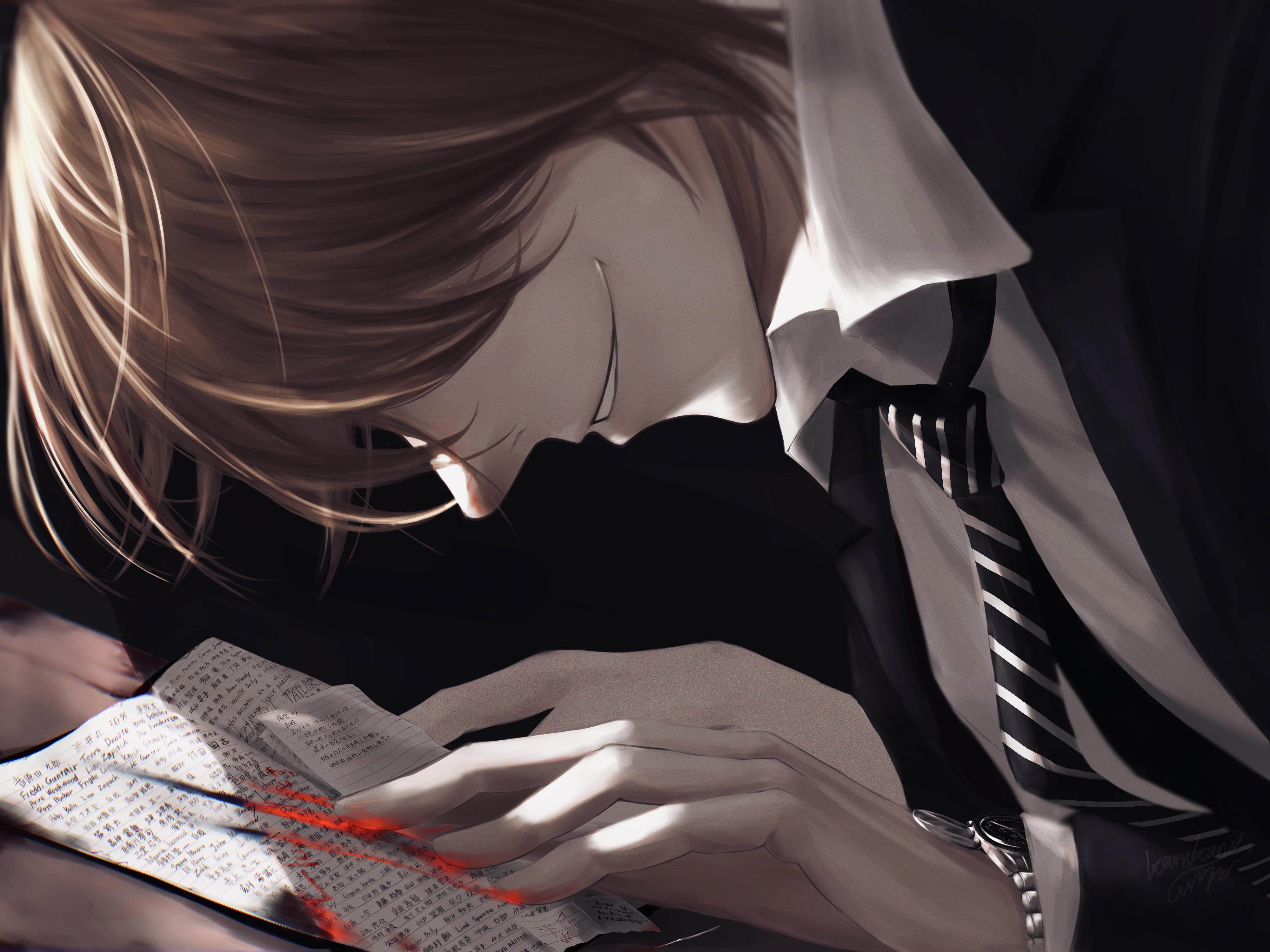 Light Yagami Anime Death Note 4k