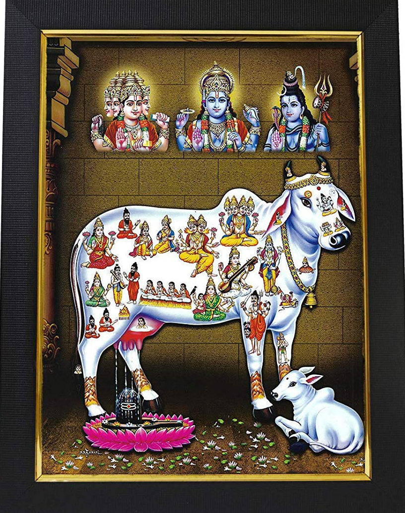 Gomatha Kamadhenu Photo with Frame