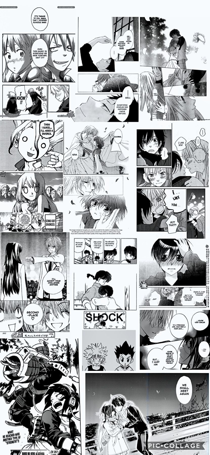 Manga Collage iPhone Wallpaper