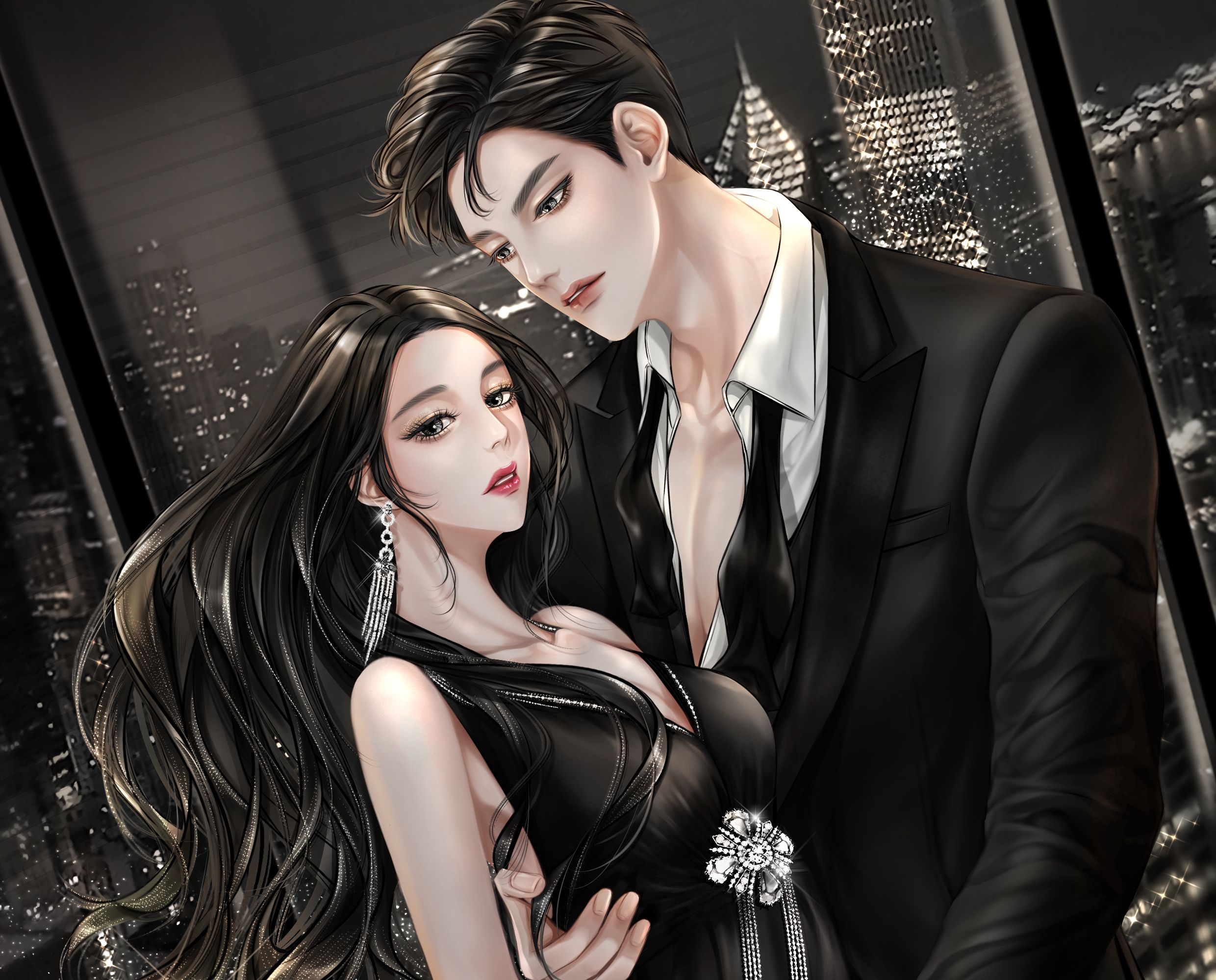 Anime Boy Meets Girl HD Wallpaper