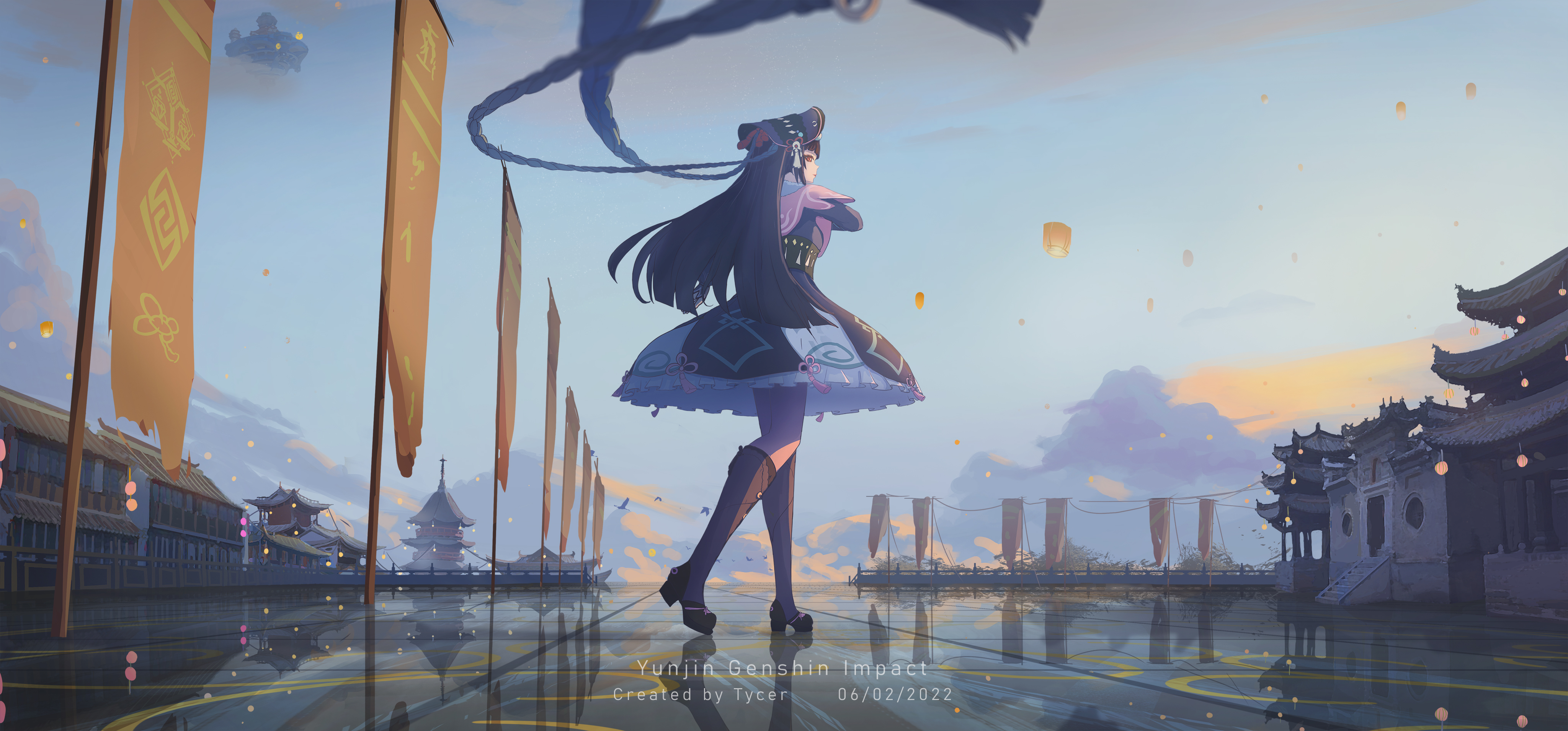 Yunjin's dance in Lantern rite 4k