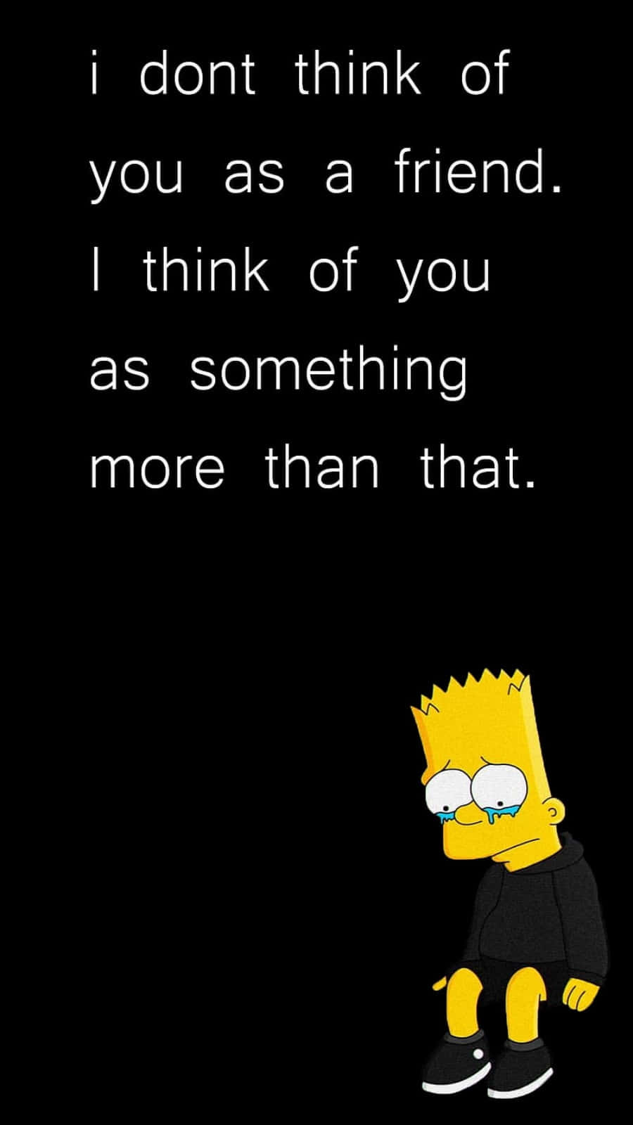 Download Sad Bart Simpson hangs up