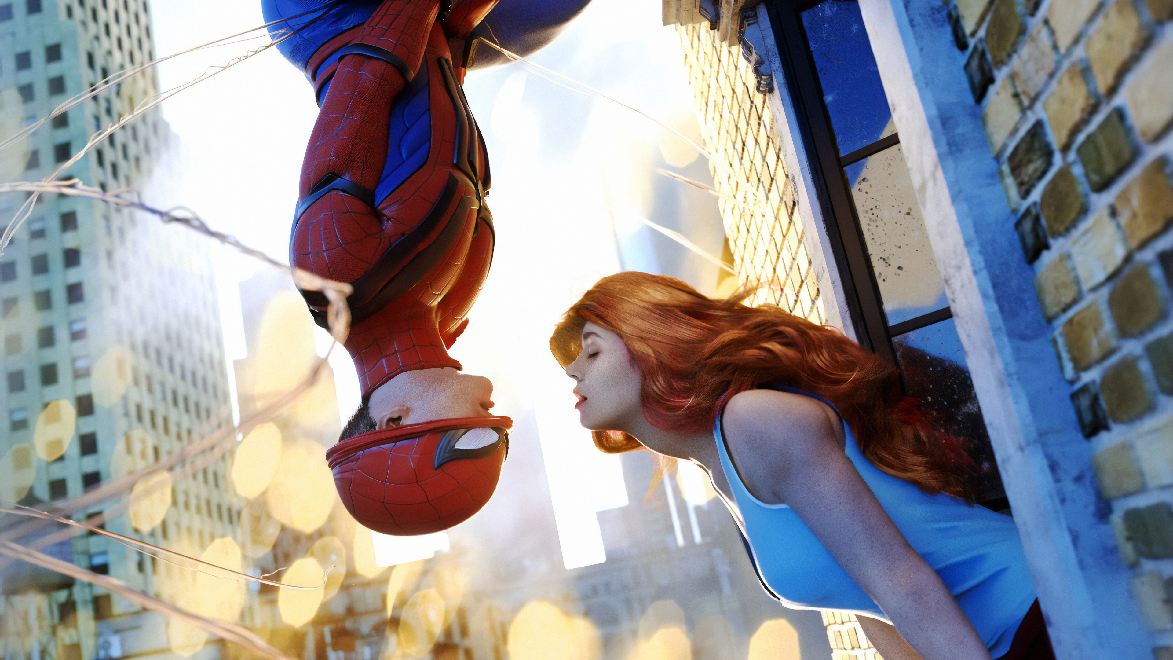 HD desktop wallpaper: Spider Man, Love