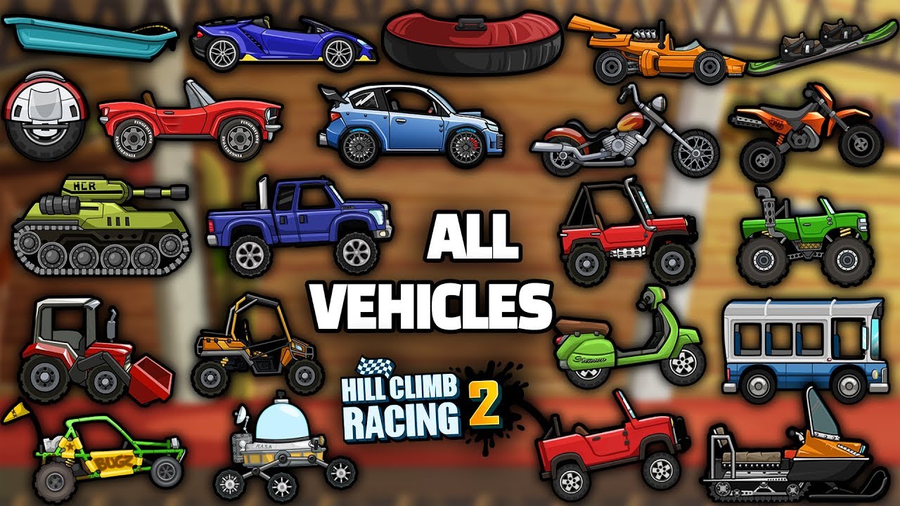 Hill Climb Racing 2 Vehicles