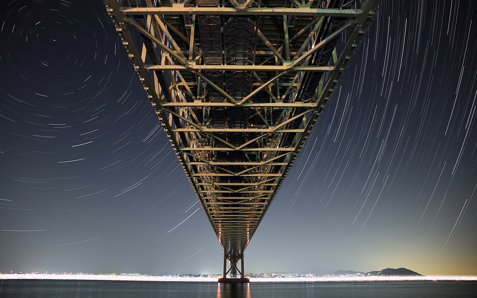 Akashi Kaikyo Bridge HD Wallpaper