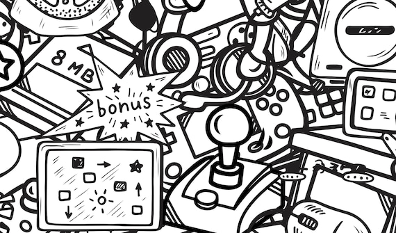 White Gaming Abstract Wallpaper