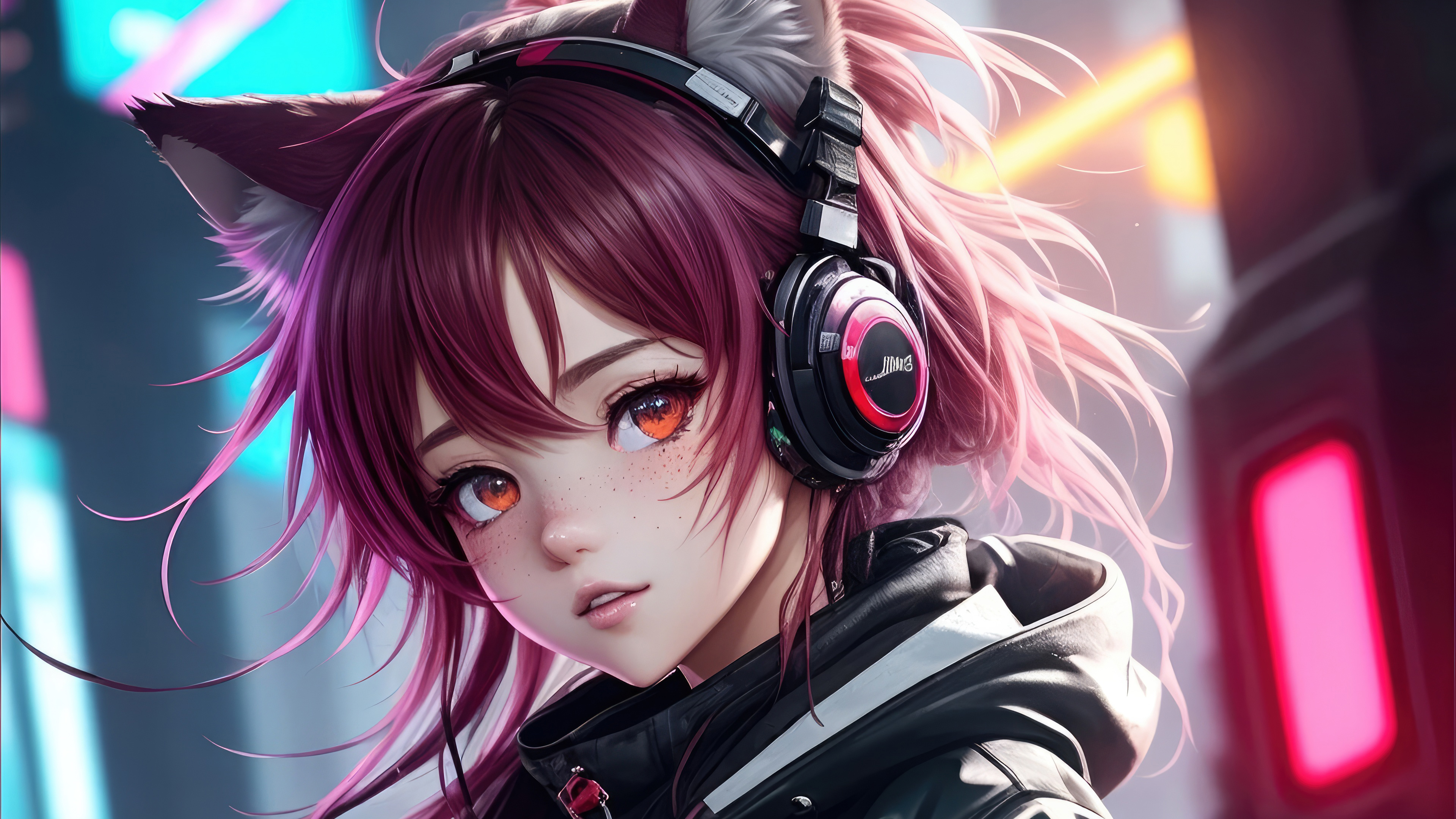 Anime Cyberpunk Girl Wallpaper, HD