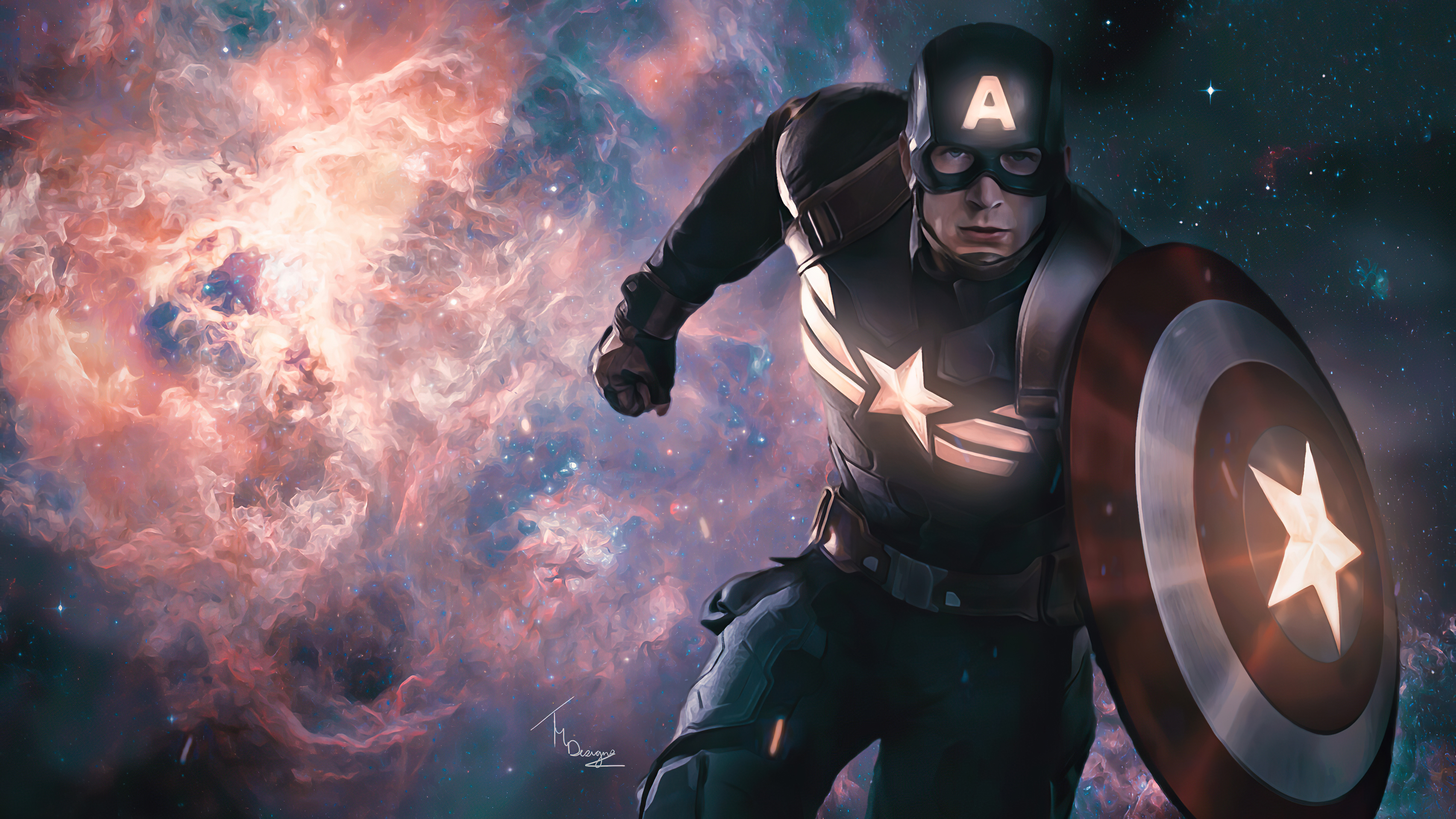 Captain America 4k Artwork
