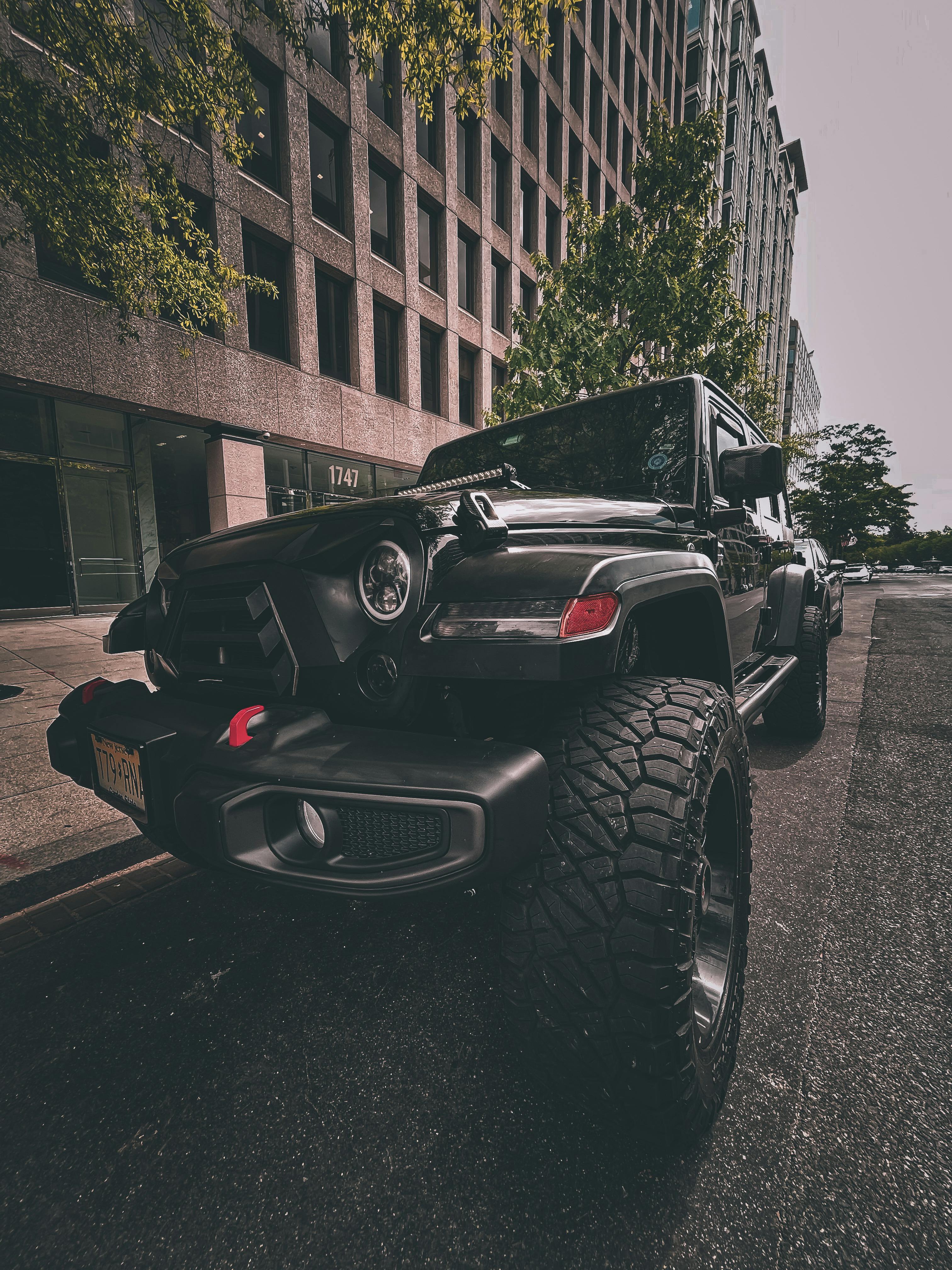 Offroad Car on City Street · Free Stock