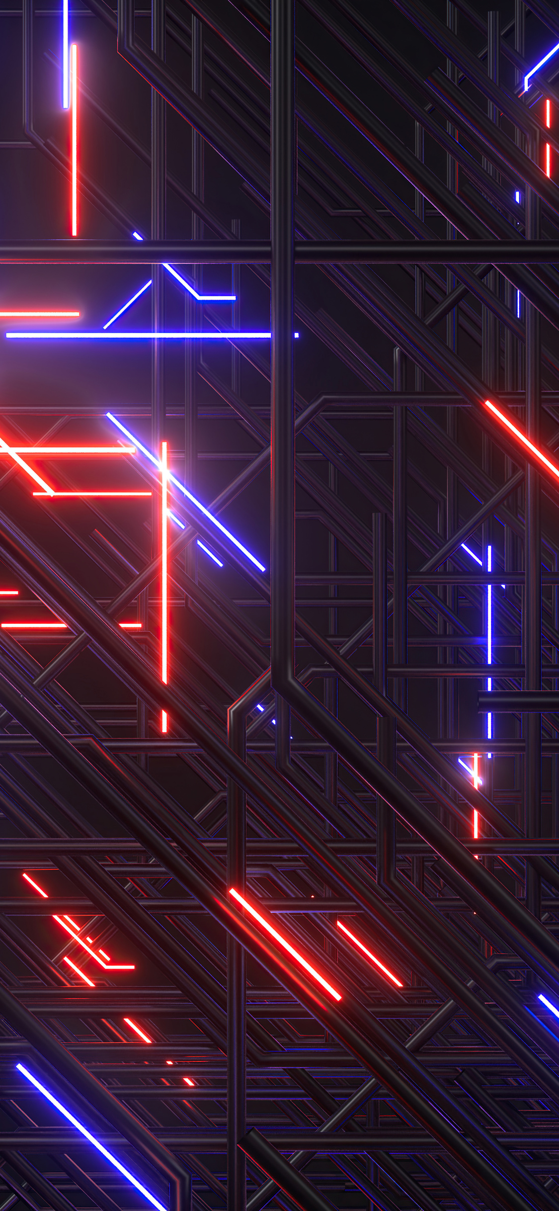 Abstract Neon Light 8k iPhone
