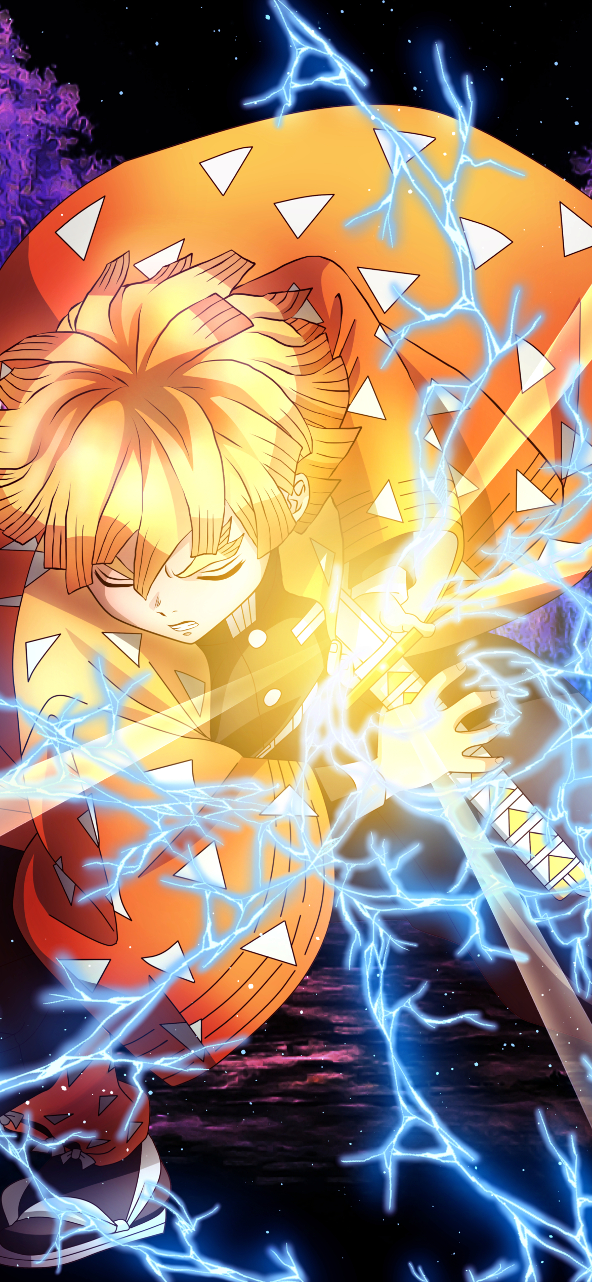 Zenitsu Agatsuma Phone Wallpaper