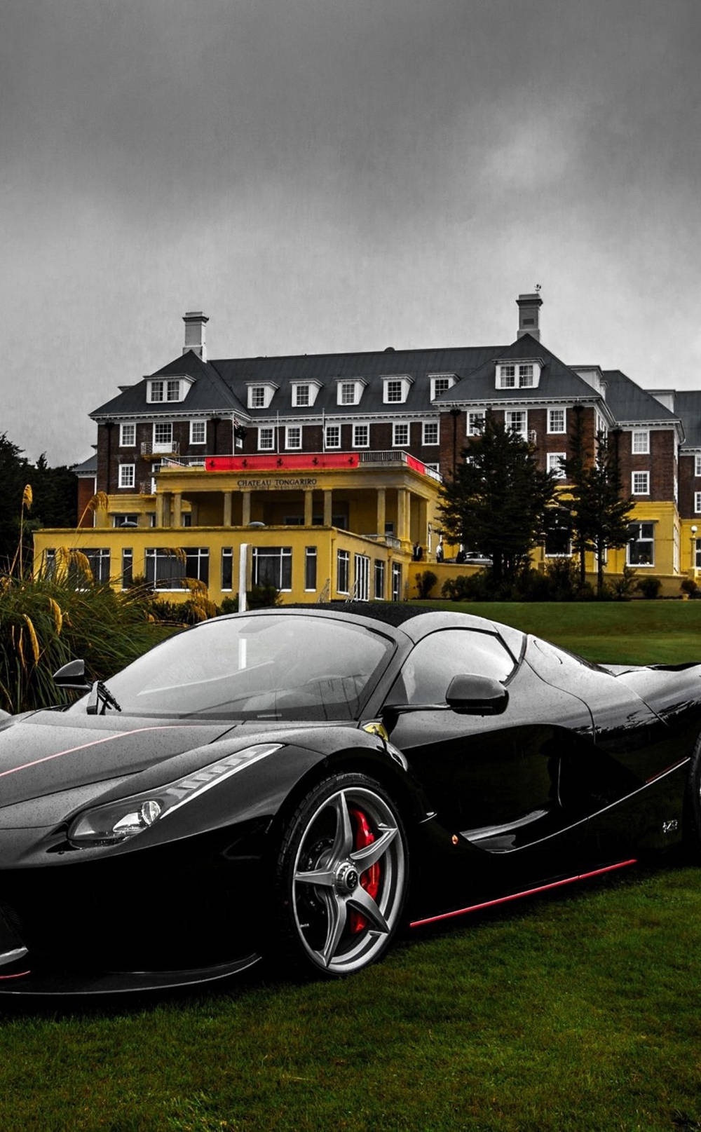 Gloomy La Ferrari iPhone Wallpaper