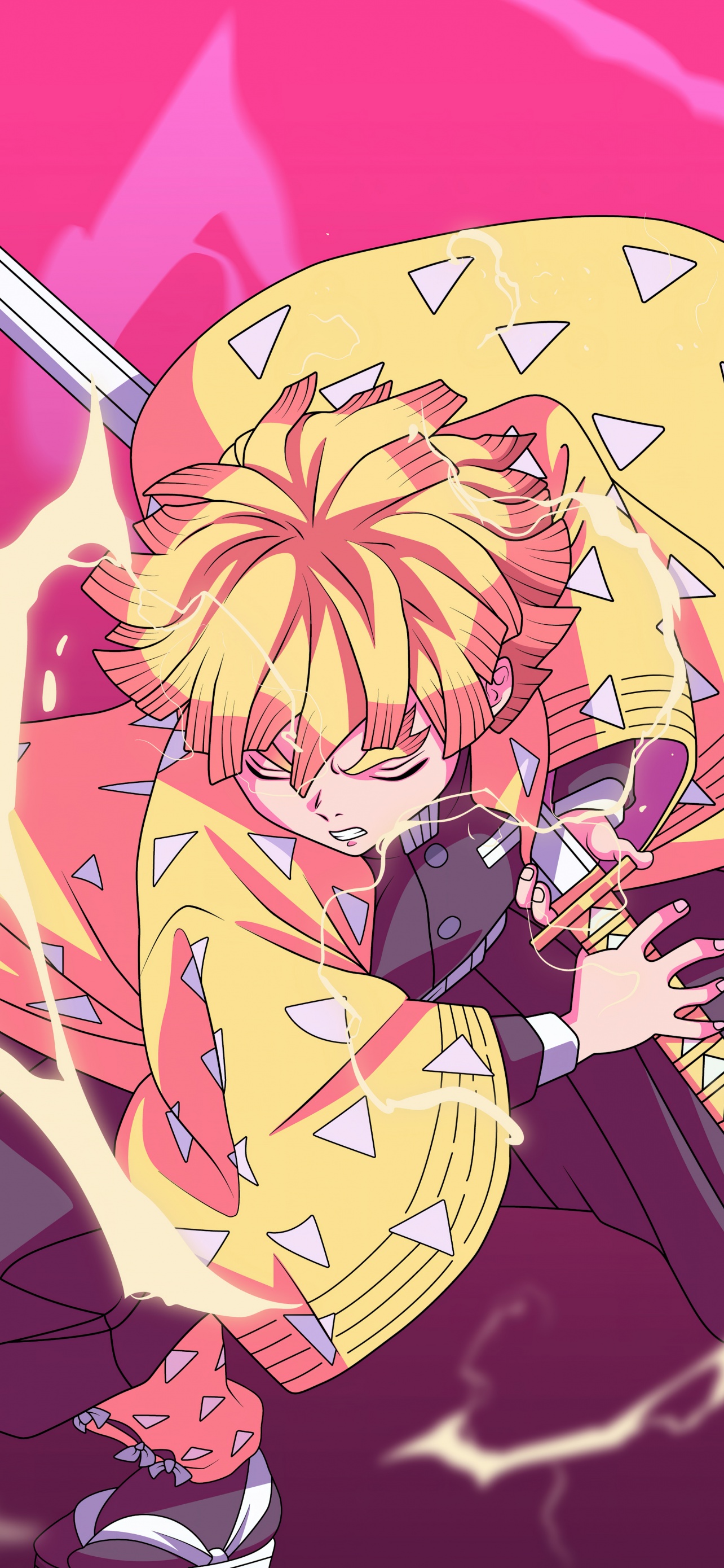 Zenitsu Agatsuma Wallpaper 4K, Demon