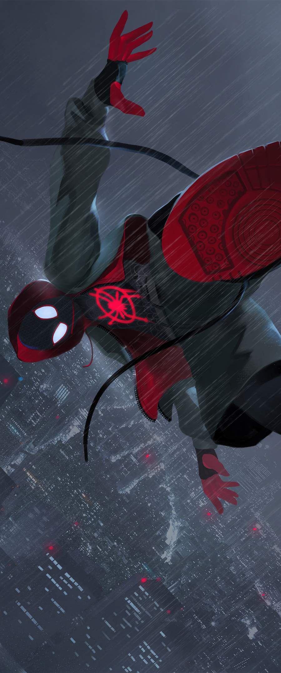 Spiderman City Jump Wallpaper