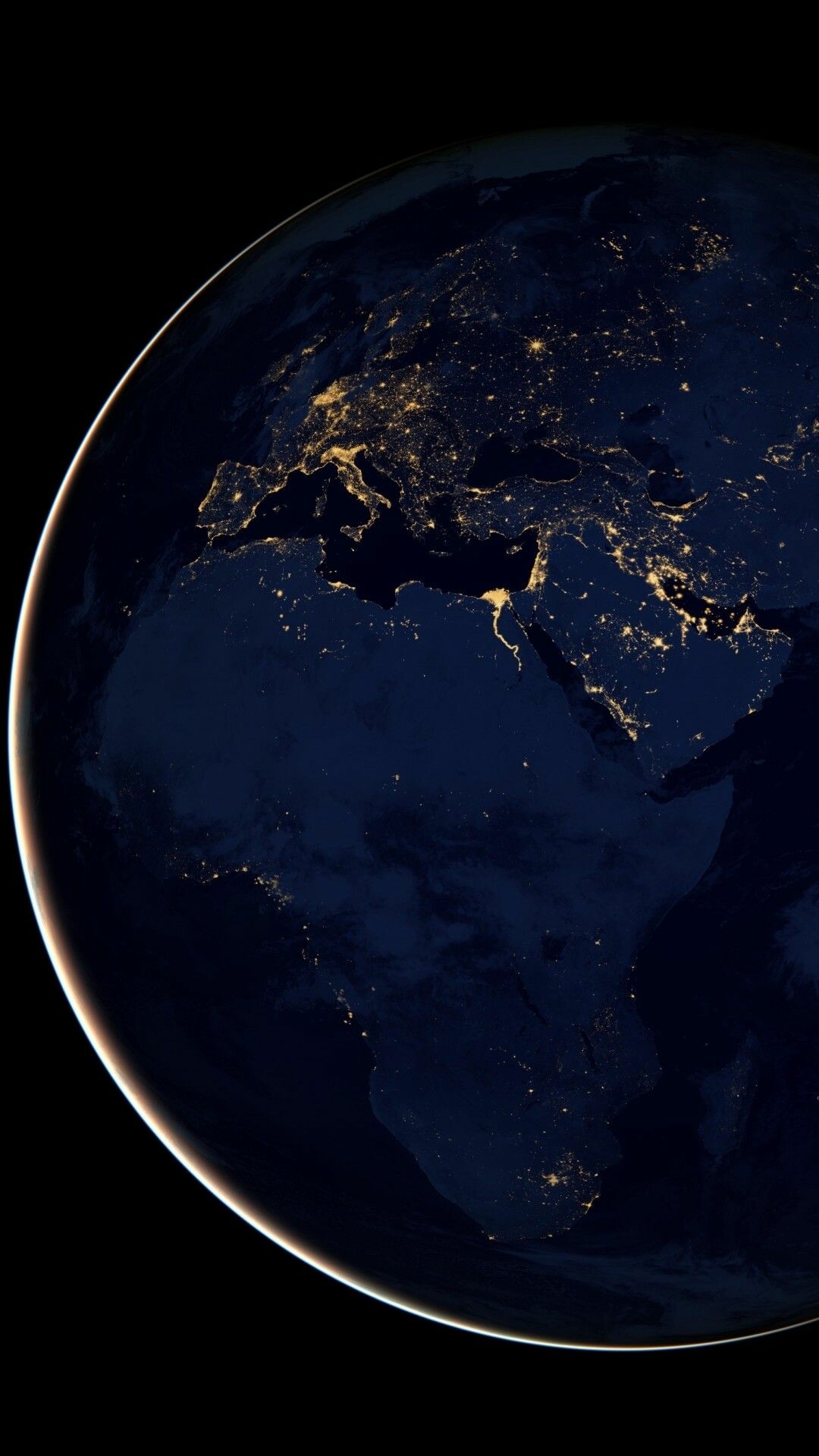 Earth at Night Wallpaper image