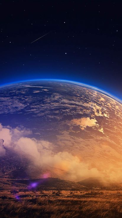 Earth View. iPhone wallpaper planets