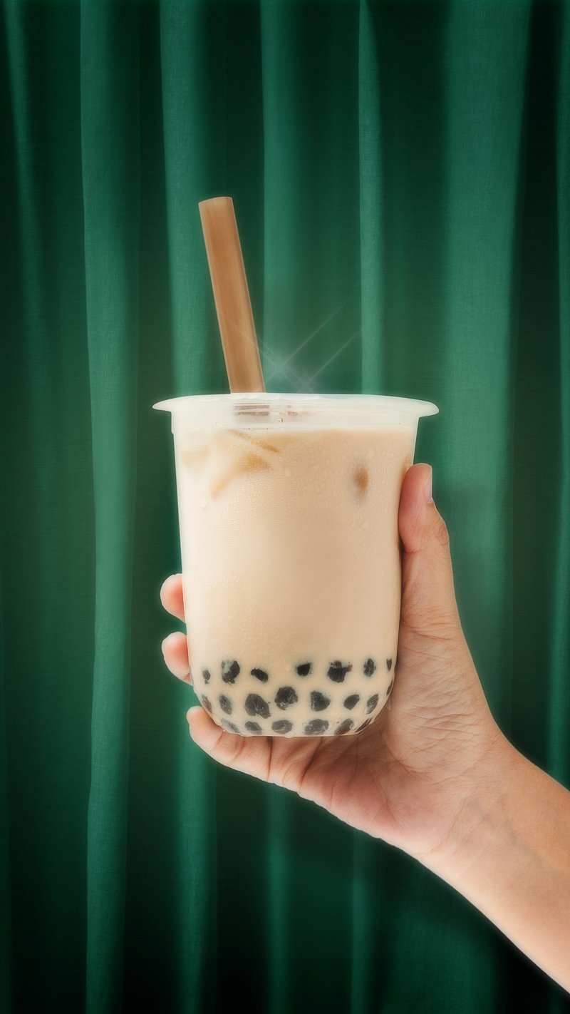 Boba Bubble Tea Image. Free Photo