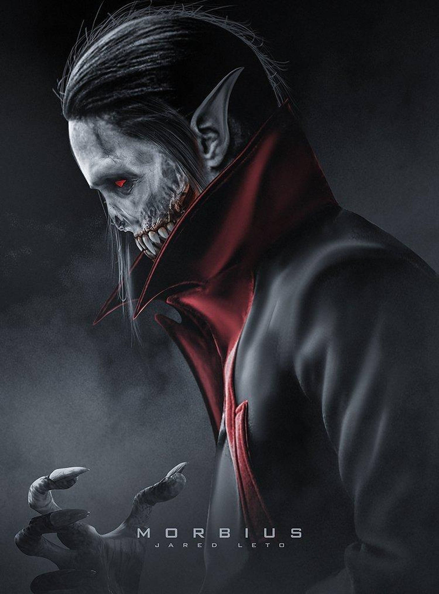 Download Morbius Scary Poster Wallpaper