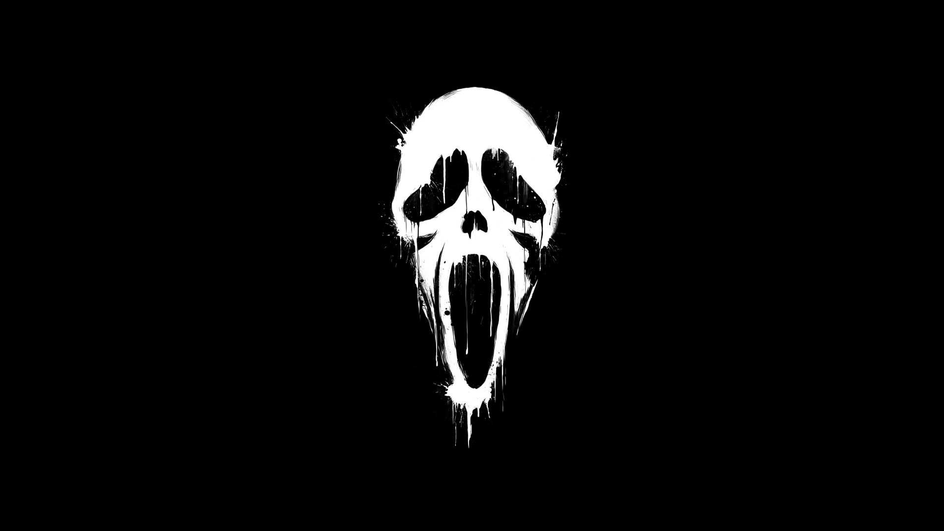 Ghostface Wallpaper 4K, Minimal art, AMOLED