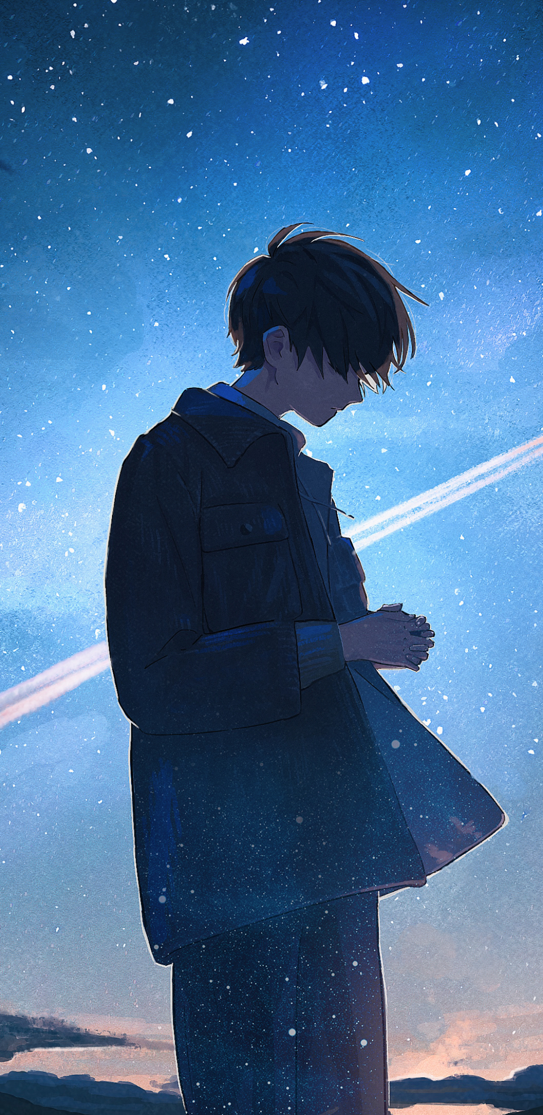 Anime Boy Phone Wallpaper by アキヤミ