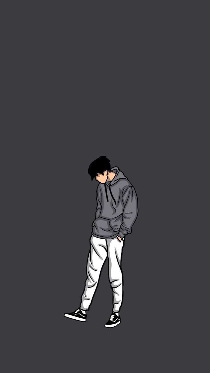 Aesthetic Boy Cartoon Wallpaper HD