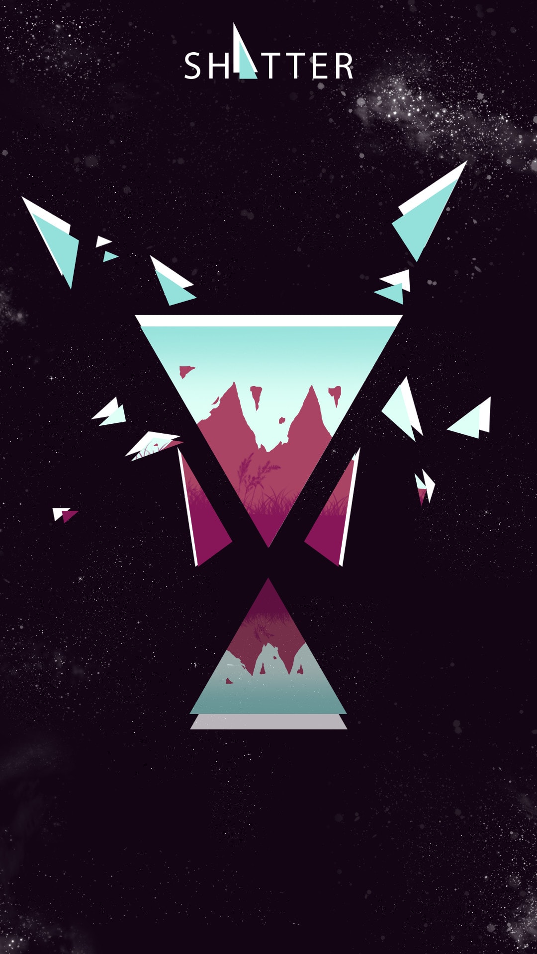 Create abstract, flat phone wallpaper