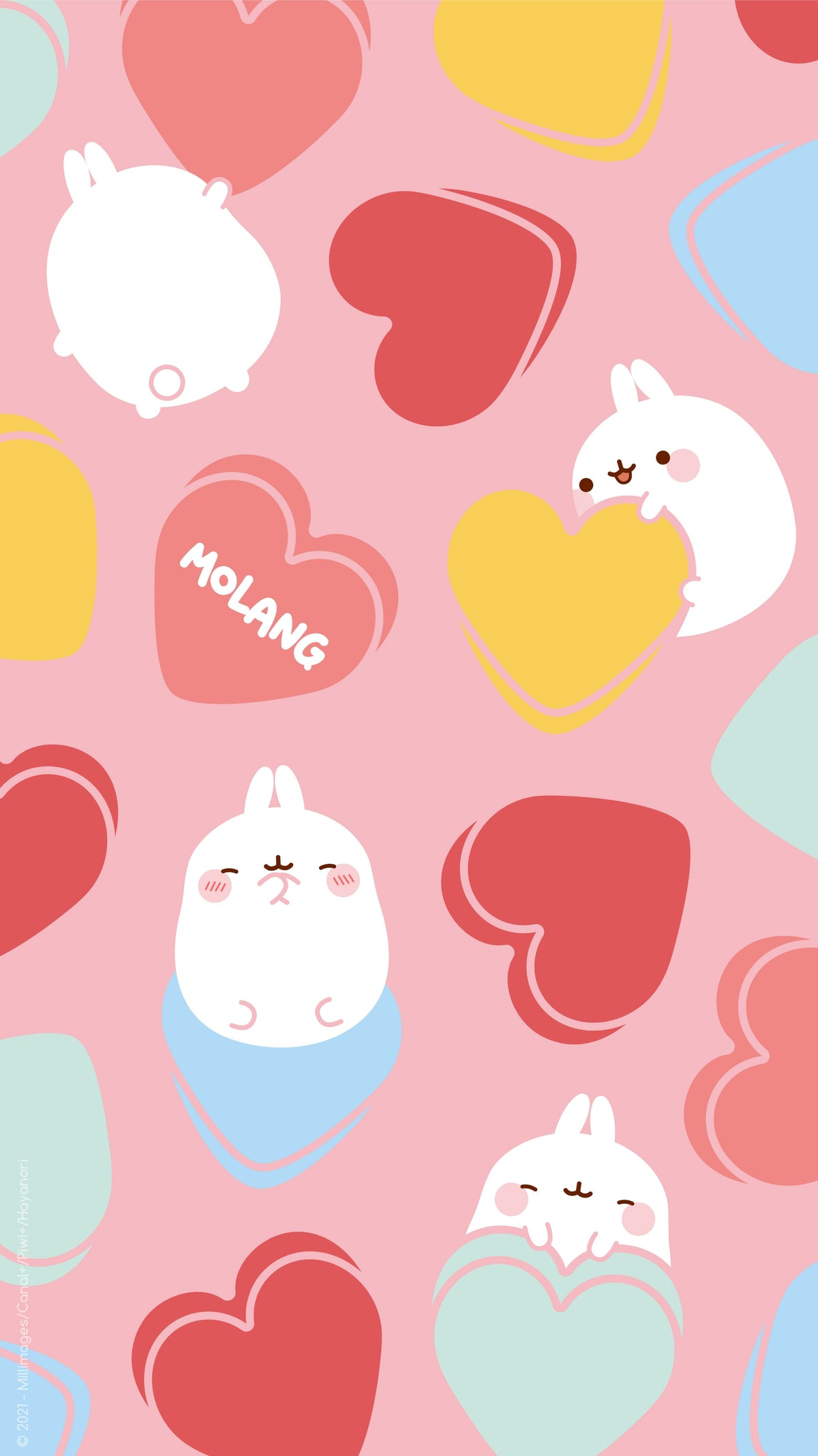 Discover The Hearts Wallpaper of Molang