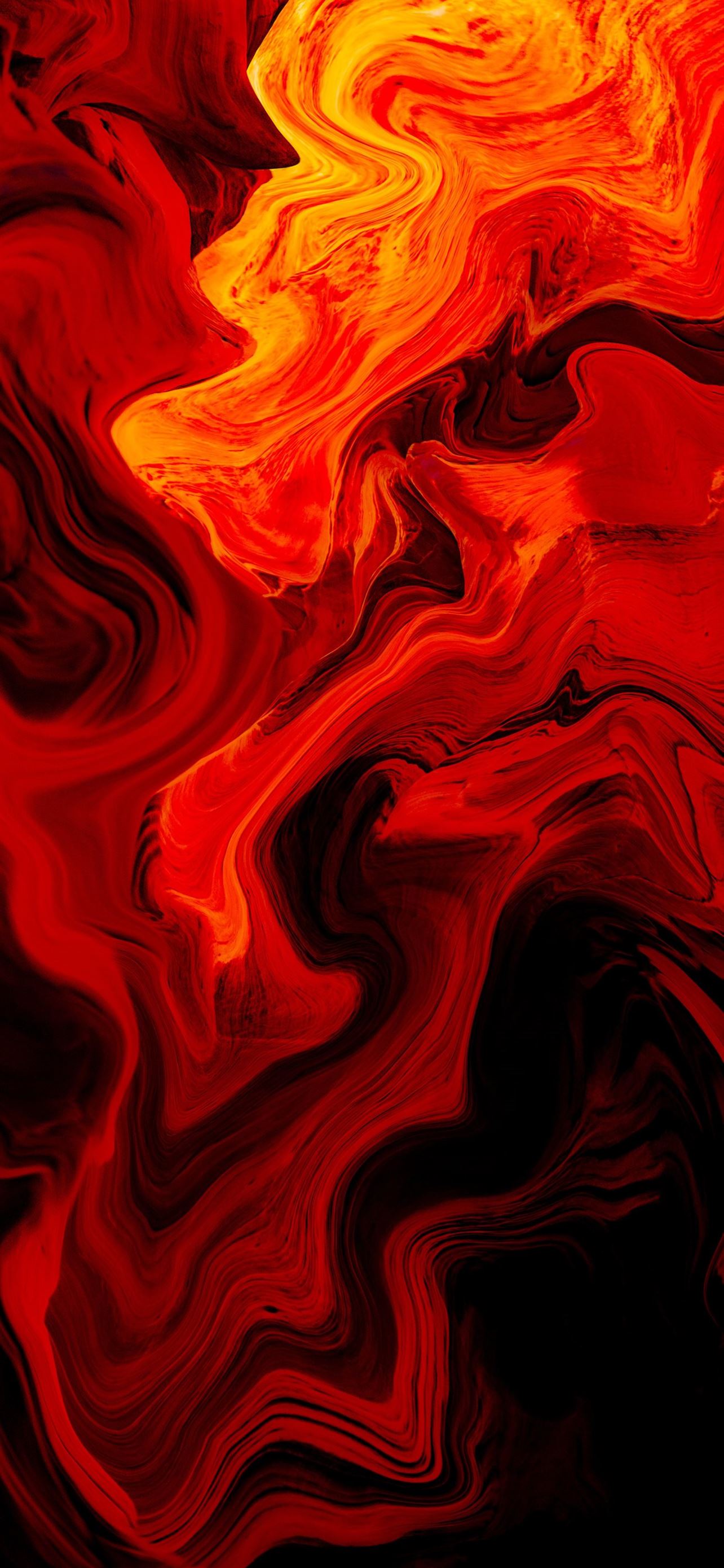 red and black abstract painting iPhone