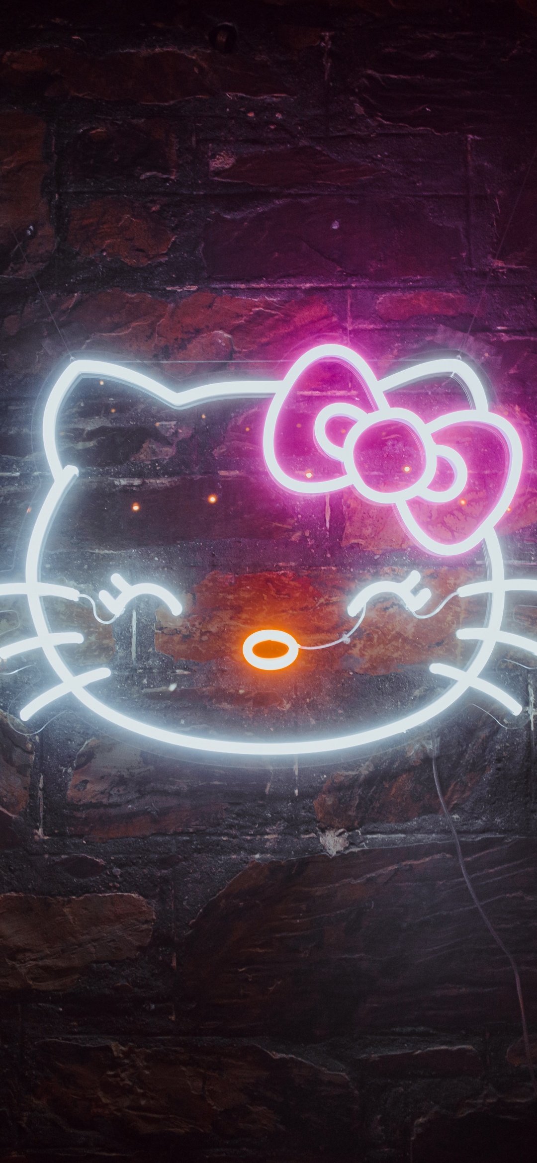 Hello Kitty Wallpaper 4K, Neon sign
