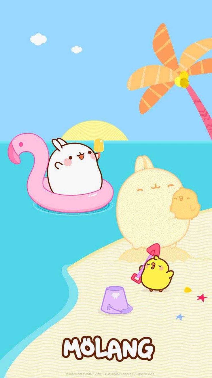 Molang wallpaper, Molang, Cute kawaii