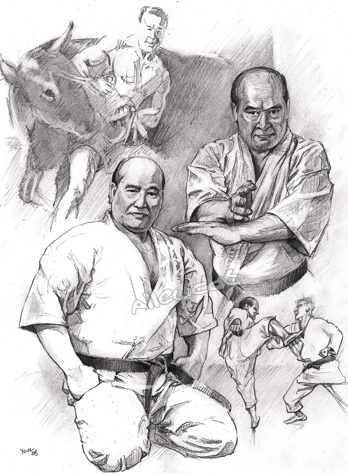 Drawing of Great Grand Master, Soke