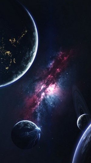 Space, Planets, Stars, 4K phone HD