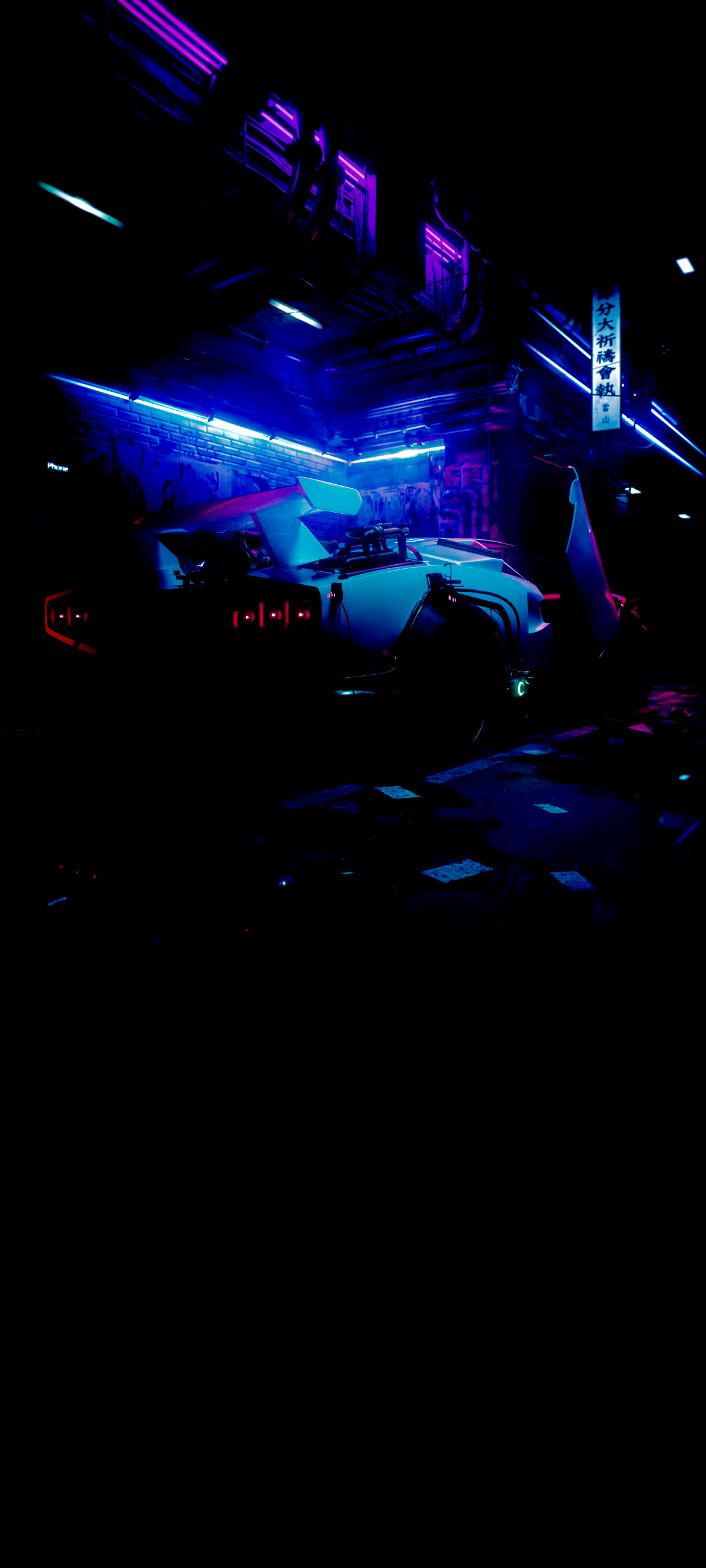 OLED CYBERPUNK WALLPAPER FOR PHONE