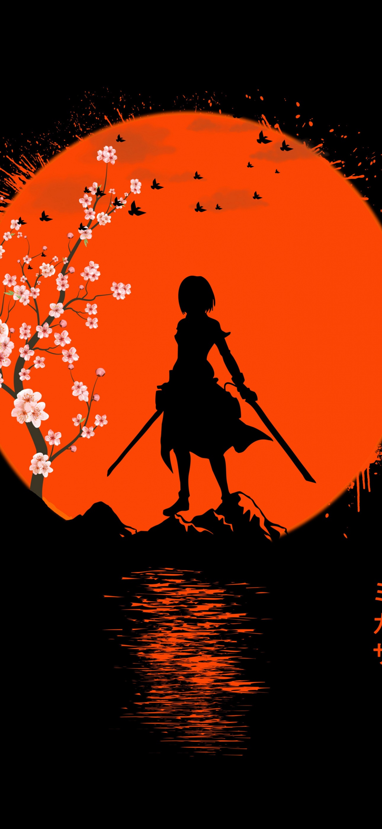 Mikasa Ackerman Wallpaper 4K, AMOLED