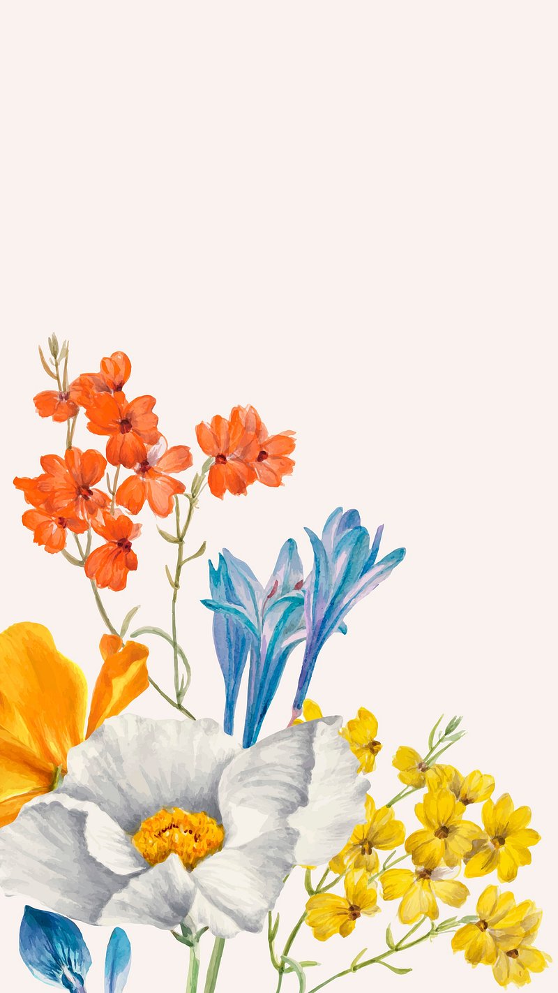 Spring floral phone wallpaper