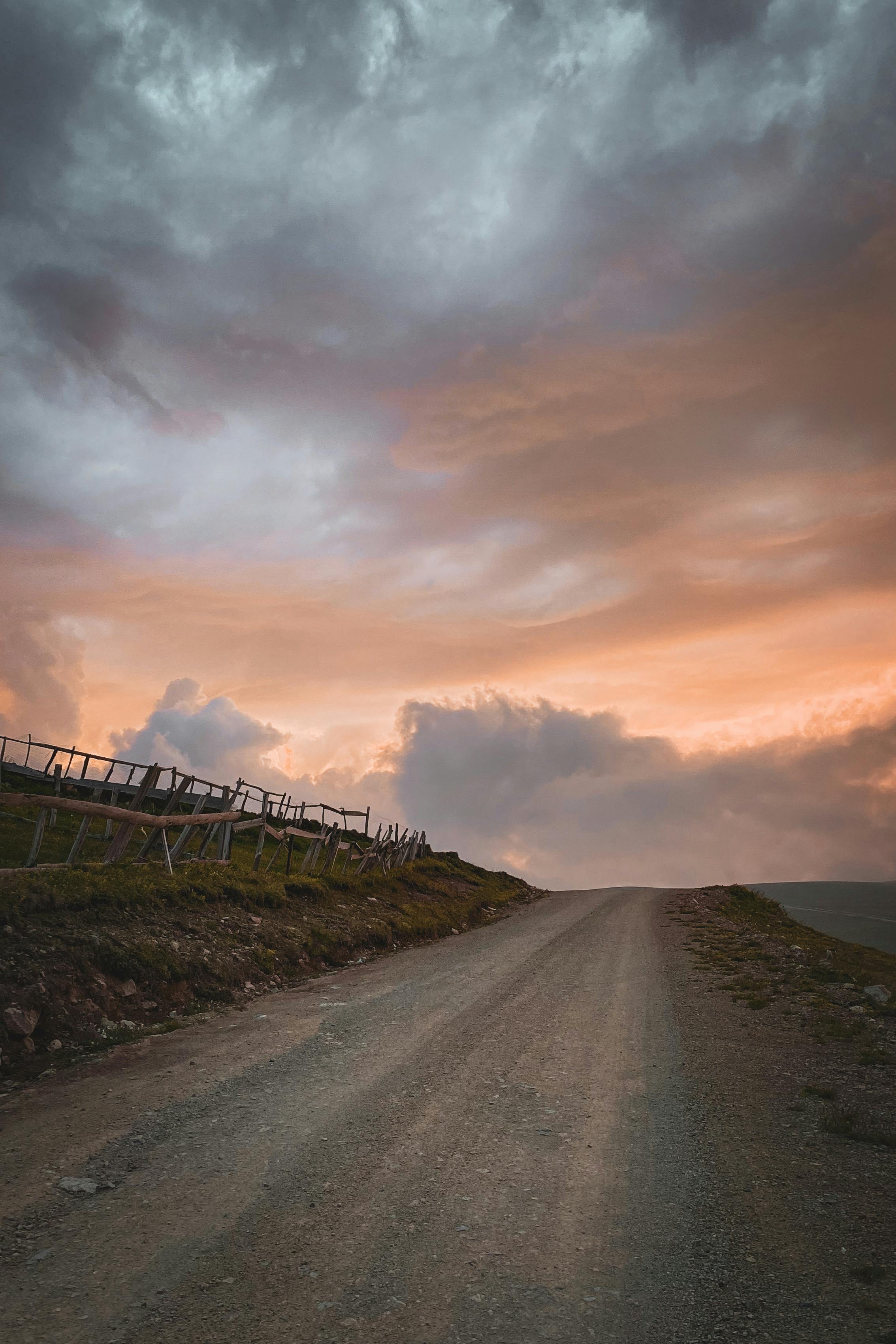 Dirt Road at Sunset · Free