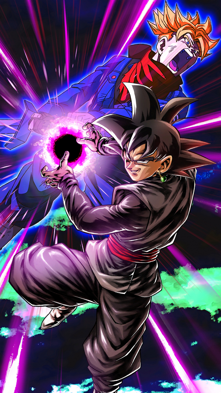 Download wallpaper 720x1280 black goku