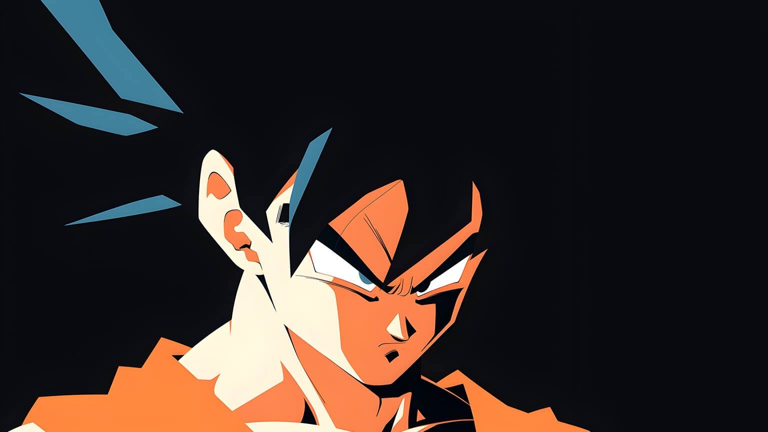 Goku Black Minimalist Desktop Wallpaper