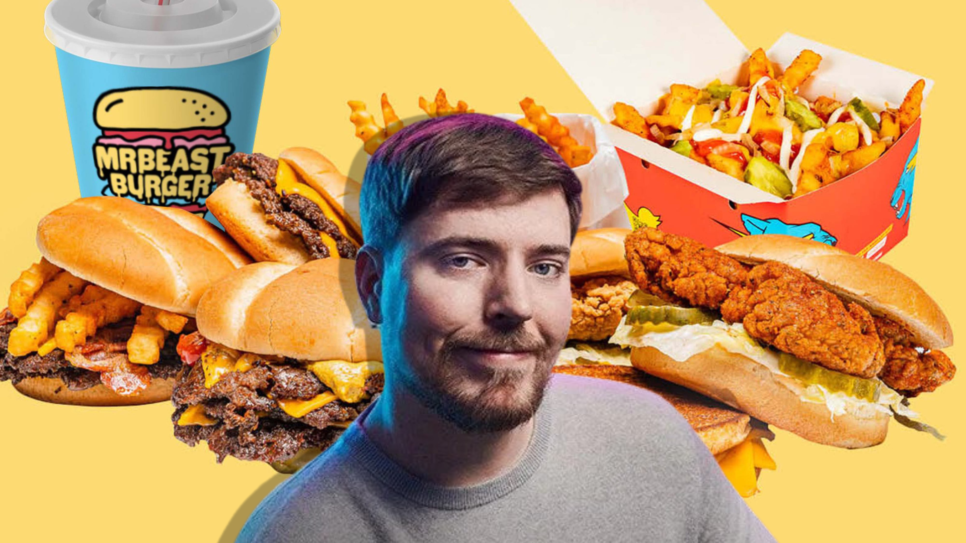 on Feastables as MrBeast Burger