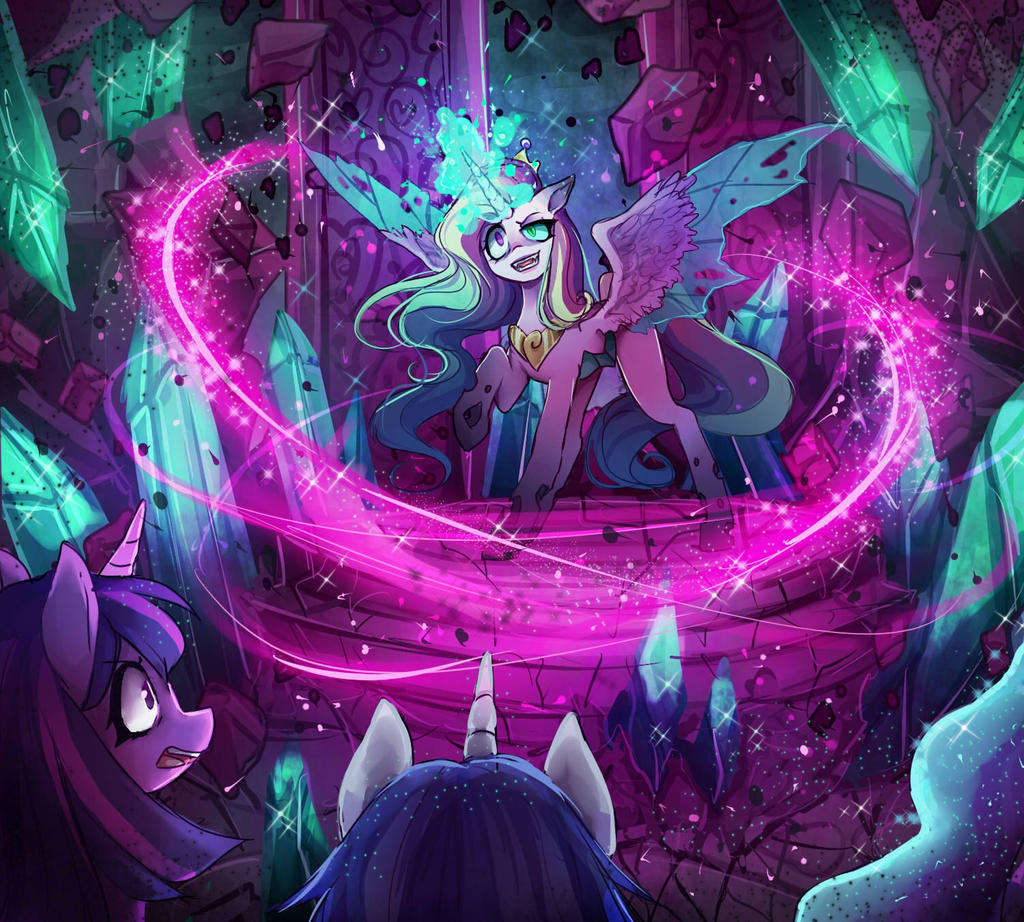 Queen Chrysalis and Princess Cadence