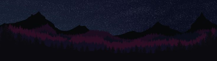 Pine Mountain at Night Dual Monitor