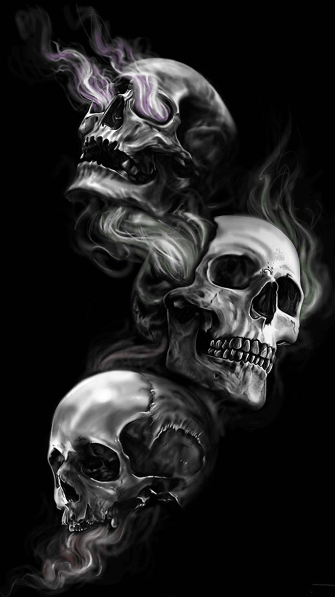 Download free Badass Skulls Wallpaper