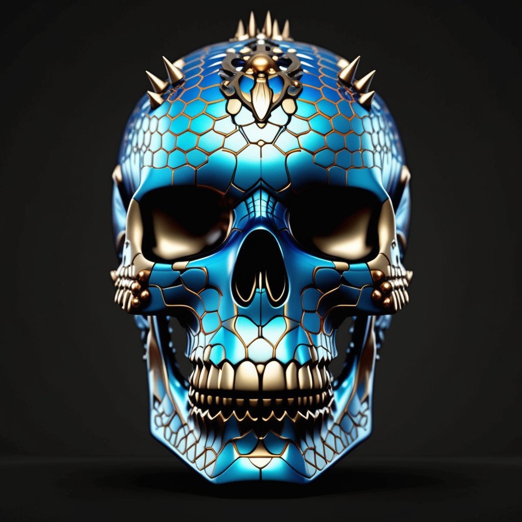 skulls and spines background