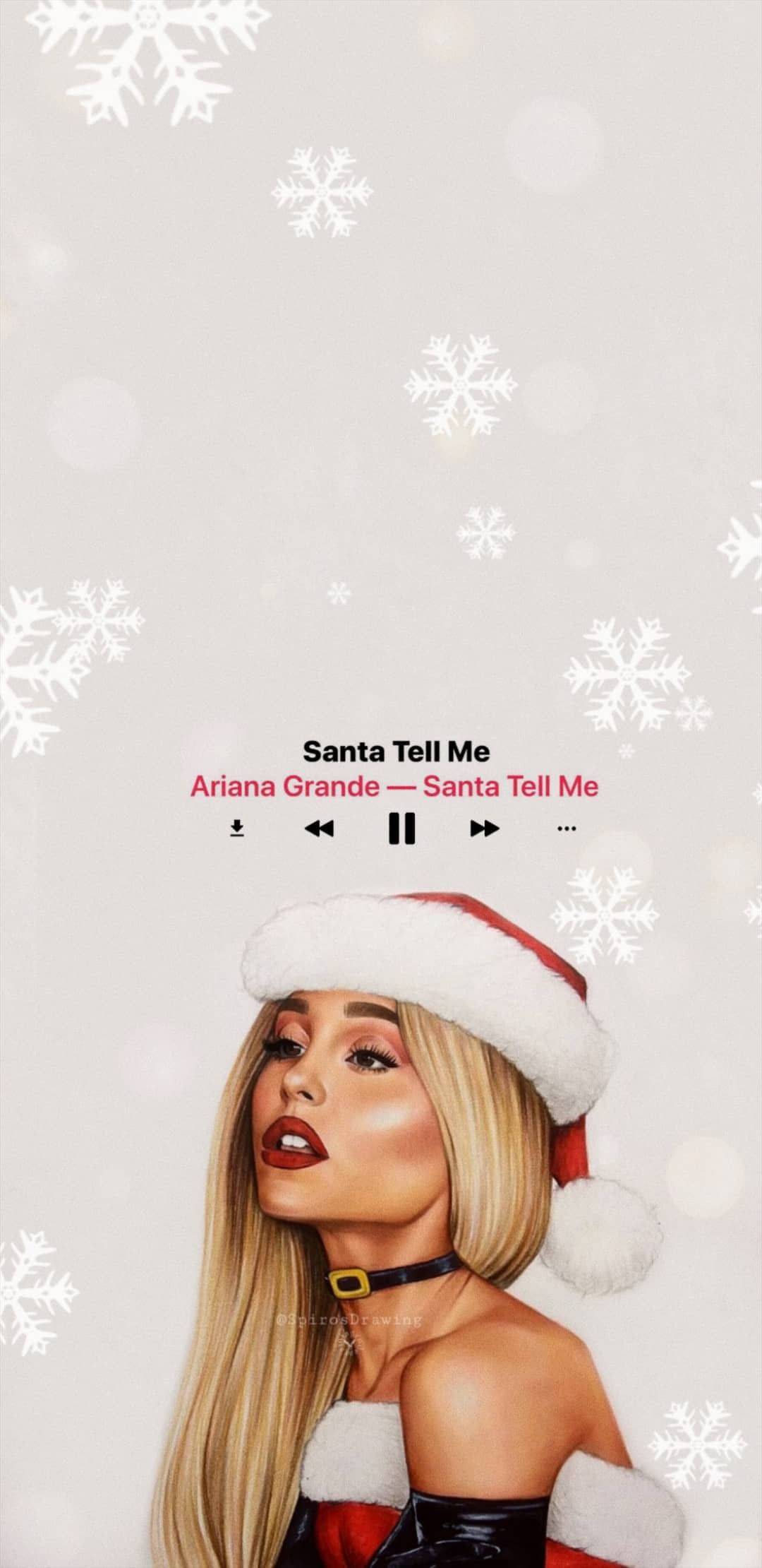 Ariana Grande Christmas Wallpaper