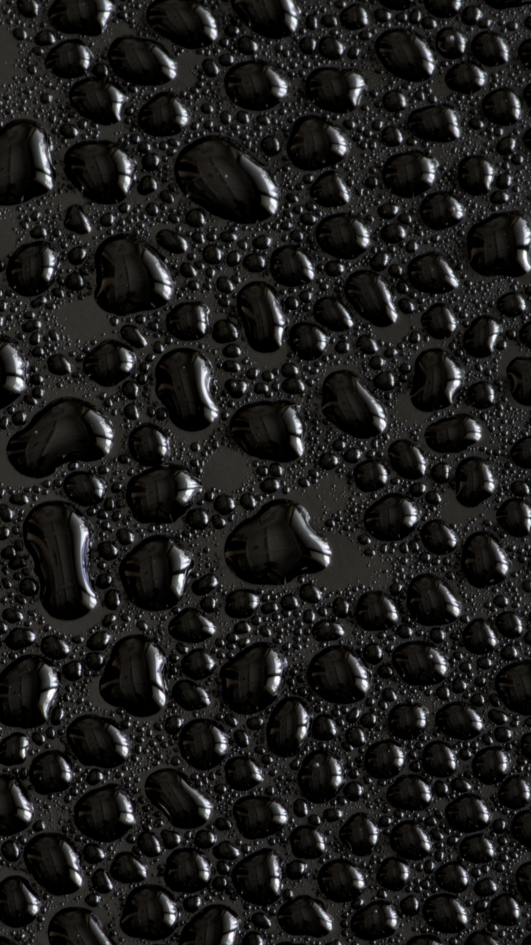 Water droplets Wallpaper 4K, Black